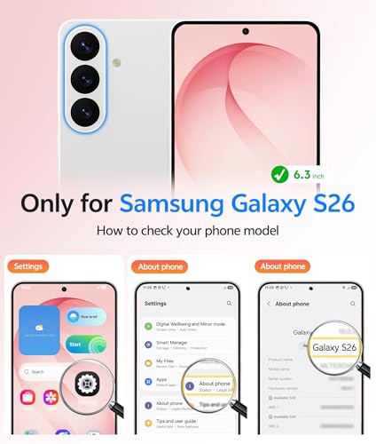 Image of FNTCASE for Samsung Galaxy S26 Case: [Fit for Magsafe] [Full Camera Protection & Screen Protector] Translucent Matte Military Grade - Shockproof Protective Phone Cover for Samsung S 26 - Pink