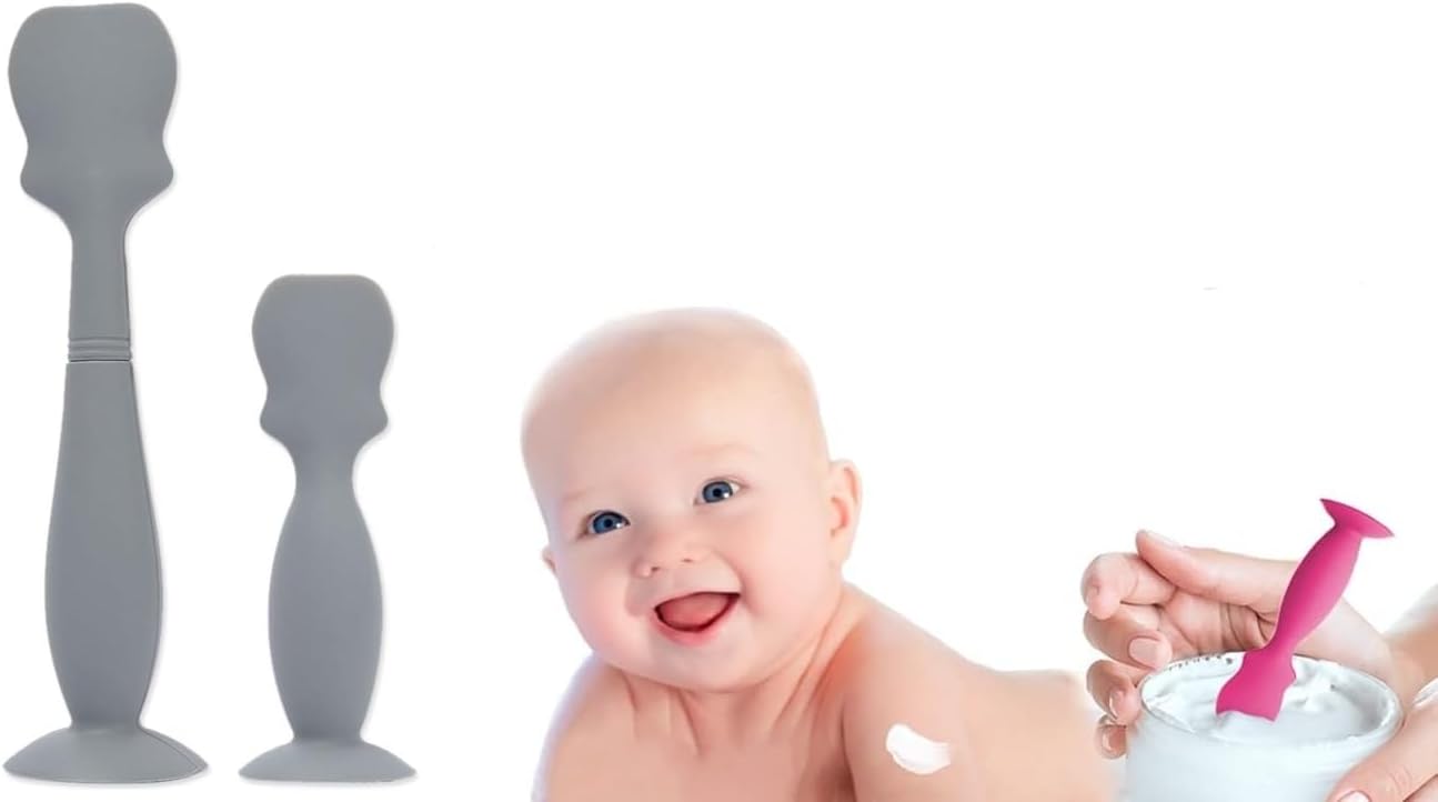 2Pcs Diaper Rash Cream Brush,Baby Brush Diaper Applicator,Silicone