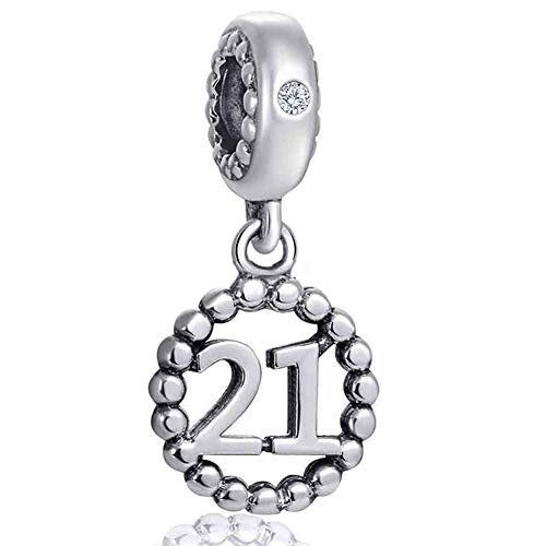 Age 21st Birthday Pendant, Number 