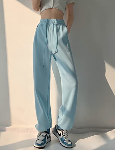 Kiench Girls' High Waisted Sweatpants Pull On Youth Joggers2