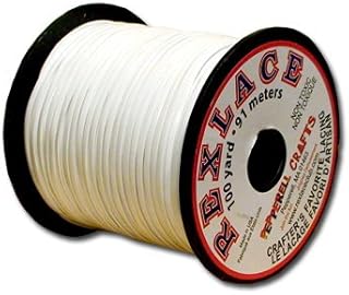 SLC Rexlace White Plastic Lacing Cord, 3/32" by 100 Yards