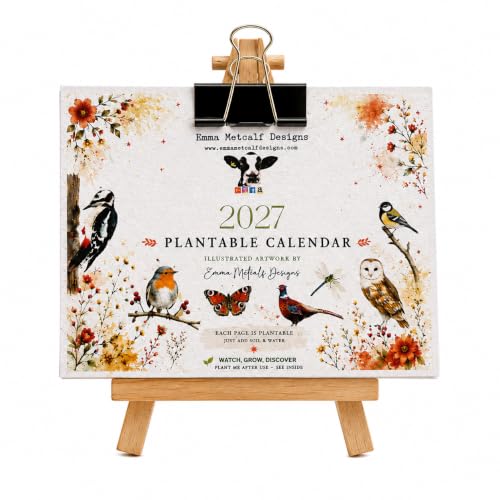 Eco-Friendly Plantable Seed Calendar 2027 13 Pages
