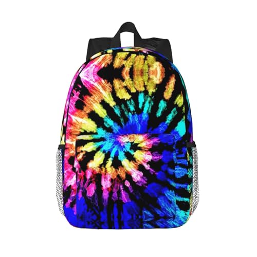 Sac à dos Tie Dye Exotic Tribe avec compartiment PC portable pour le voyage et le collège