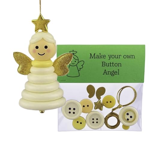 DIY Knopfs Weihnachtsbaumschmuck Basteln Set, Knopfs Weihnachtsschmuck...