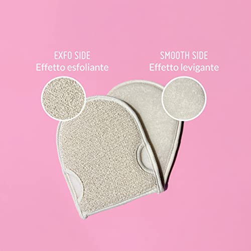 BeOnMe - Guanto Esfoliante Corpo Gambe, Canapa e