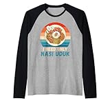 Nasi Uduk Nasi Uduk, Vintage-Liebhaber, Retro-Design, Nasi Uduk Raglan