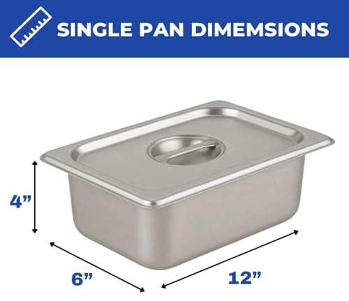 Deep Fryer Cart with 2 Baskets | 3 Gallon Single Tank | 2 Pan Steam Table | Portable 4 Wheel | Stainless Steel | Outdoor Propane Frying Cart for Chicken, Fish, & More | Commercial & Home - Thumbnail 6