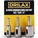 3 Pcs SET Diamond Hole Saw Drill Bit Set Granite Glass Tile - Tools 3 Piece Diamond Dust Hole SAW Drill BIT for Ceramic Tile Marble Rock Porcelain - 1/2" -3/4" - 1" Inch In