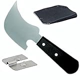 Quarter Moon Knife Set with Leather Sheath and Trim Plate