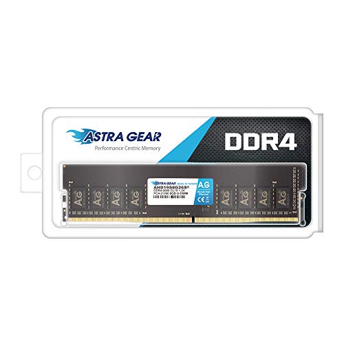 Astra Gear 8GB(8GBx1) 2666MHz DDR4 Desktop Ram Memory Module U-DIMM CL19 System Upgrade(AHD19S8G26S)