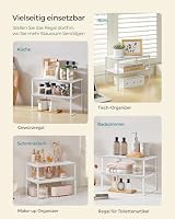 SONGMICS Gewürzregal, 2er Set, Küchenregal, erweiterbar, stapelbar, Stahl – Ansicht 5