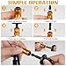 12PCS Swage Tool HVAC Repairing Set with Bit Holders, Air Conditioner Copper Tube Expander Swaging Tool Drill Bit Copper Pipe Swage, 1/4'', 3/8'',1/2'',5/8'',3/4'',7/8'' Bits Set (12PCS)