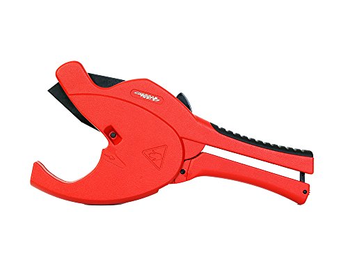 Nerrad Tools NT5063 Raptor Ratchet Action Plastic/Multi-Layer Tube Cutter, Red/Black, 63 mm