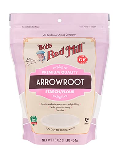 Image of Bob's Red Mill Arrowroot Starch, 16oz (Pack of 4) - Non GMO, Vegan, Paleo Friendly, Kosher