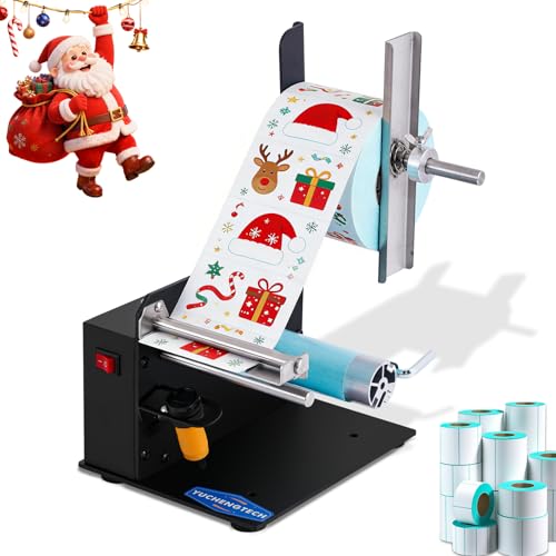 YUCHENGTECH - YUCHENGTECH Distributeur D'étiquettes Automatique Distributeur Etiquette Autocollante 6 po/s Largeur 5-120mm, Longueur 3-120 mm pour Étiquettes Autocollantes/PET/PVC