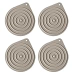 4 Pcs Plate Warmer, Food Warming Mat, Multi-Purpose Silicone Food Warmers, Microwave Non-Slip Silicone Mats, Hot Plates for Keeping Food Warm Ideal for Oven Hot Pan Dinner Cooking