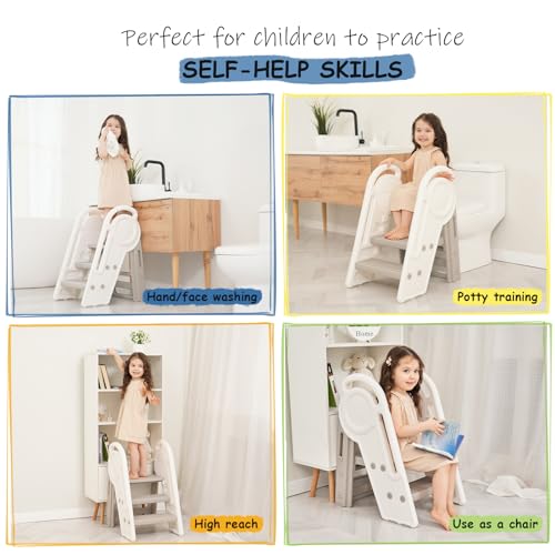 Harwaya HWSS24-001 TODDLER SINK STEP STOOL Kids Toddler Sink Step Stool thumb #4