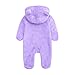 Children Boy Girl Overalls Waist Trainer Body Suit Hoods Outerwear One Piece for Child Long Sleeve Thermal Thick Fuzzy Hooded Fall Winter Clothes Fashion 0 Months