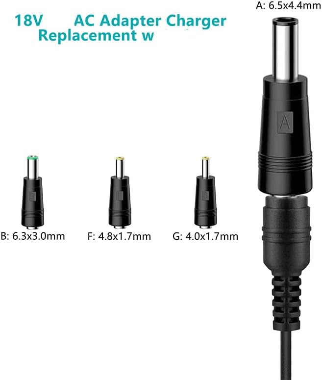 18V Massager Gun Charge Adapter for Hyperice Hypervolt 2 53200 038-00, Hypervolt Go 55000 001-00, Hypervolt Go 2 55200, Vyper 2.0 Go Replacement Charging Cable