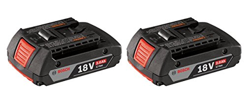 Bosch BAT612 18V 2.0Ah Lithium Ion Slim Pack Battery (2 Pack)