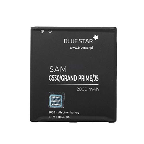 Blue Star Premium - Batería de Li-Ion litio 2800 mAh de Capacidad Carga Rapida 2.0 Compatible con el Samsung Galaxy Grand Prime G530 / J3 2016 / J5