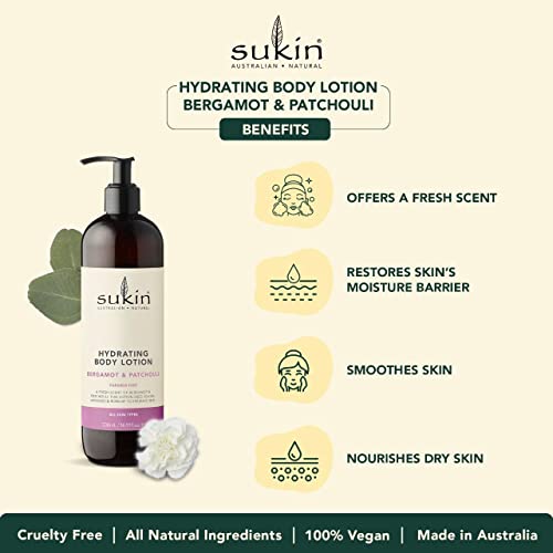 Sukin Bergamot & Patchouli Hydrating Body Lotion 500ml - Image 2