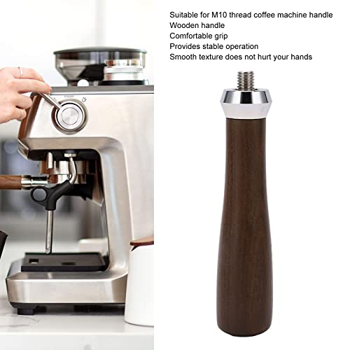 Coffee Portafilter Handle, M10 Durable Wooden Coffee Filter Handle, Black Rosewood Coffee Portafilter Handle Replacement For Coffee Machine Handle #TOP3