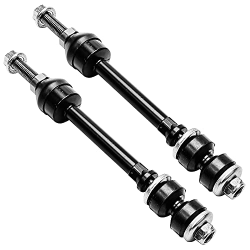 Detroit Axle - Front 2pc Sway Bars for 05-10 Dodge Dakota, 06-09 Mitsubishi Raider, 11 Ram Dakota, 2 Stabilizer Sway Bar End Links 2005 2006 2007 2008 2009 2010 2011 Replacement