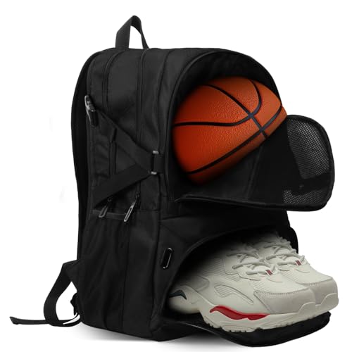 Waterproof Basketball Backpack with Large Compartment for Shoes and Gear – 30L for Men and Women