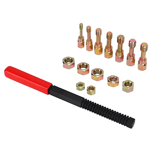 Reparar roscas dañadas en tuercas y tornillos con kit de macho y terraja de carbono 3