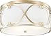 Capital 8073WG Alexander Flush Mount, 3-Light 180 Total Watts, Winter Gold