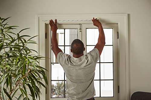Image of Duck MAX Strength Window Insulation Kit, Winter Window Seal Kit Fits up to 5 Windows, Heavy Duty Shrink Film Cuts to Size for Easy Indoor Installation, Window Tape Included,62 in. x 210 in., Clear
