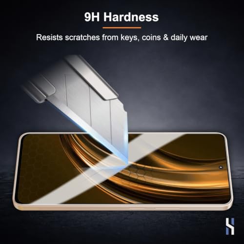 Image of Tempered Glass for Realme 15 Lite - Military Grade 9H Screen Guard, Anti-Scratch, Shatterproof, Edge to Edge Full Coverage - Black Border