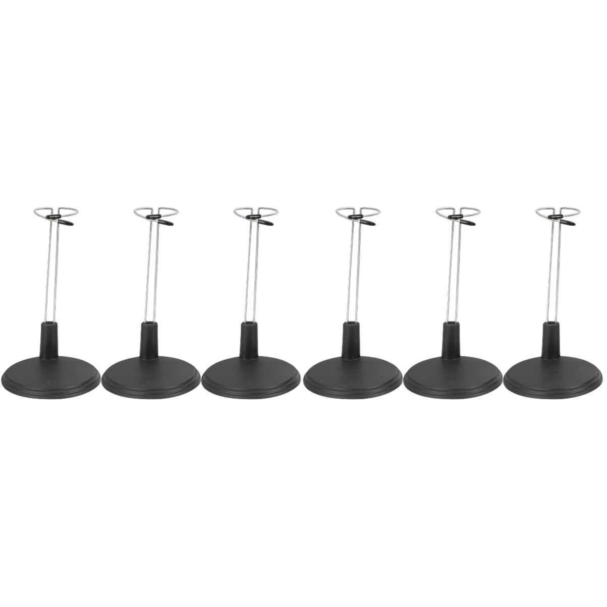 Zerodeko 2sets Cute Doll Rack Dollhouse Furniture Base for Dolls Rack Support Figures Display Holder Pvc Plaything Support for Boys and Girls' Room 3pcs*2