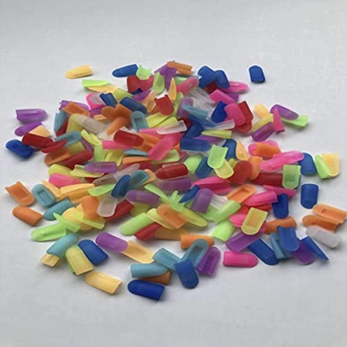Image of Led 99 Lighting 200pcs Silicone neon Flex end of Cap Accessories 6mm for 6x12mm neon Signs use bar ,Wall Decoration, Garage,Home Decoration (Milk White), Transparent