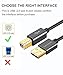 CableCreation Long USB Printer Cable 10 Feet, USB 2.0 to Computer, A to B Cord for HP, Brother, Epson, Canon, Piano, Dac, Aluminum Case, Space Gray 3M