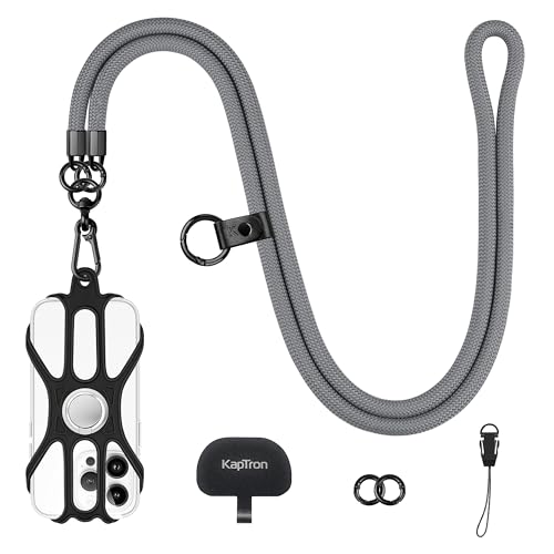 Universal Cell Phone Lanyard: Adjustable Crossbody Cell Phone 1 Pack Black - Photo 47 sur 49