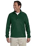 Harriton 8 oz. Quarter-Zip Fleece Pullover, 4XL, HUNTER