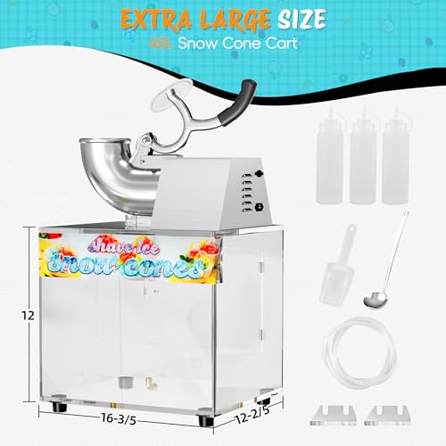 Commercial Snow Cone Machine Stainless