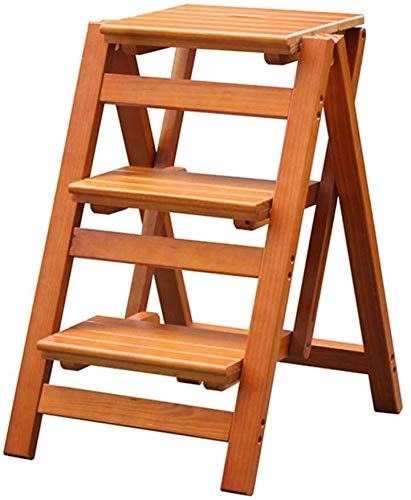 Taburete de escalada de 3 peldaños y silla de comedor plegable