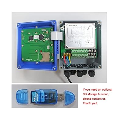 TUF-2000B Water Ultrasonic Flow Meter TS-2/TM-1/TL-1 Wall Mounted Type ModBus Protocol Optional SD Card Storage Liquid Flowmeter(Host TS-2 TM-1 TL-1)