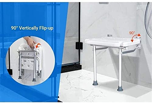 Tabouret de bain mural rabattable et siège de douche pmr pour senior - 6