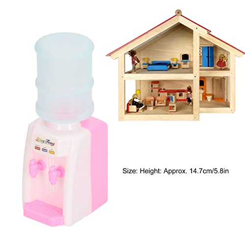 Mini Dispensador de água para Casa de Bonecas, Modelo de Bebedouro Em Miniatura de Desenho Animado p