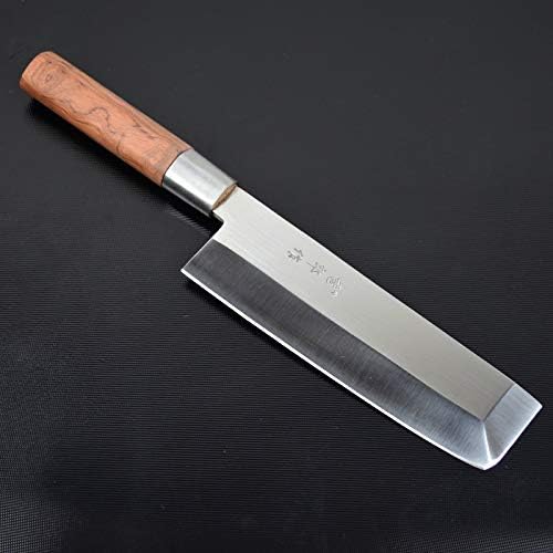 Meat Cleaver,Cleaver Knife, 5Cr15 Stainless Steel Japanese Style Kitchen Cutting Vegetable Meat Knives Slicing Salmon Fish Sashimi Sushi Beef Knife Cleaver(Blade length 180 mm)