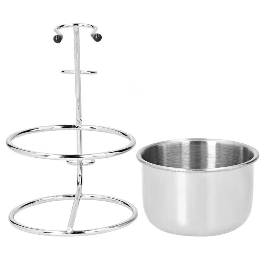 Rasierständer Rasierhalter Metall Zubehör Rasierständer Edelstahl Seifen- und Pinselhalter Set