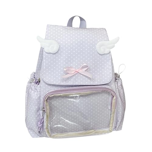 Sac à bandoulière transparent pour ranger et afficher les pin's d'anime