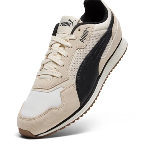 PUMA Puma Men's ST Miler Shoes, Alpine Snow-Black-Black AH25, 8.5