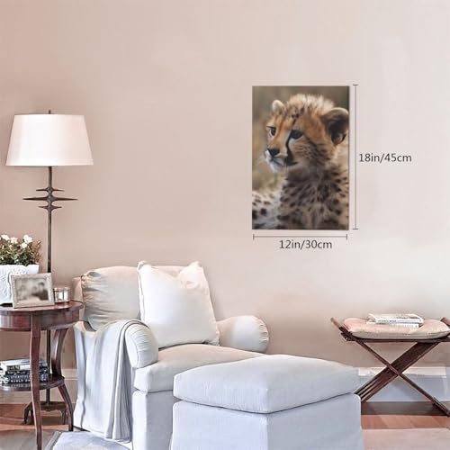 Toile bébé guépard impression HD supérieure 30,5x45,7 cm durable