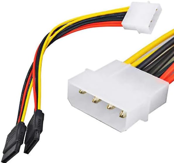 Yinettech - 2 Cavi Di Prolunga Di Alientazione SATA 15 Pin Aschio A - Foto 3