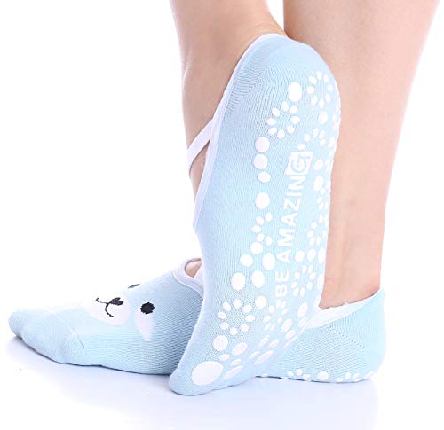 Yoga Socks for Women Barre Sock Grip Non-Slip No-Skid Pilates Hospital Maternity